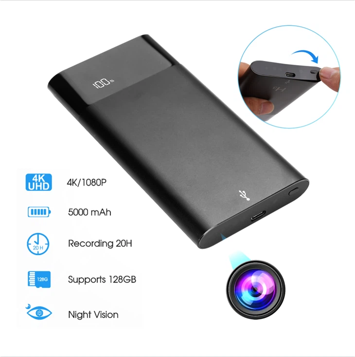Power Bank Spy Camera 4k